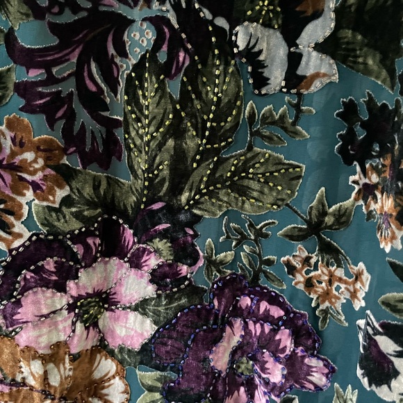 Velvet Hand Beaded Shawl - Picture 8 of 8